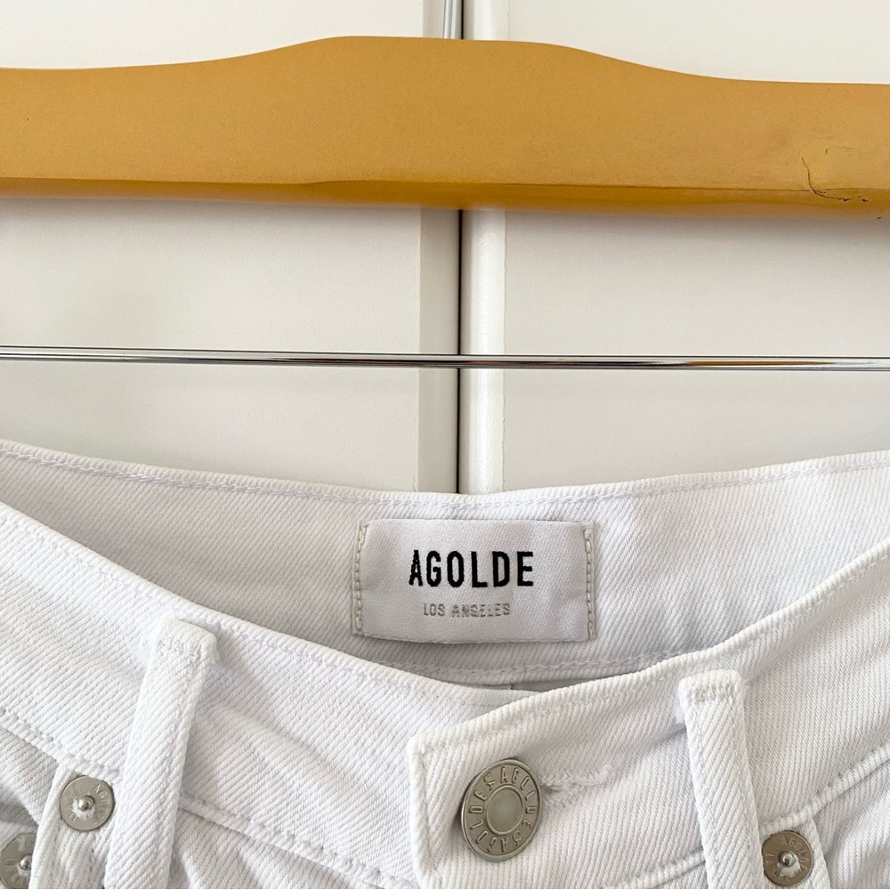 Agolde Riley High Rise Straight Crop Jeans (Stretch) - Picture 8 of 12